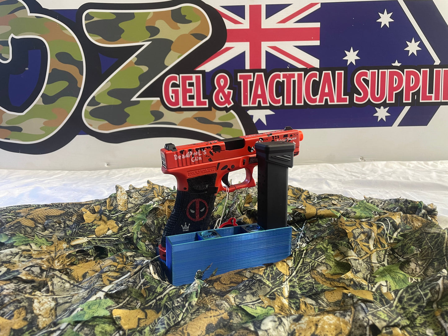 DOUBLE BELL DP17 “TEABAG” Deadpool Glock 17 – Custom Deluxe Green Gas Blowback