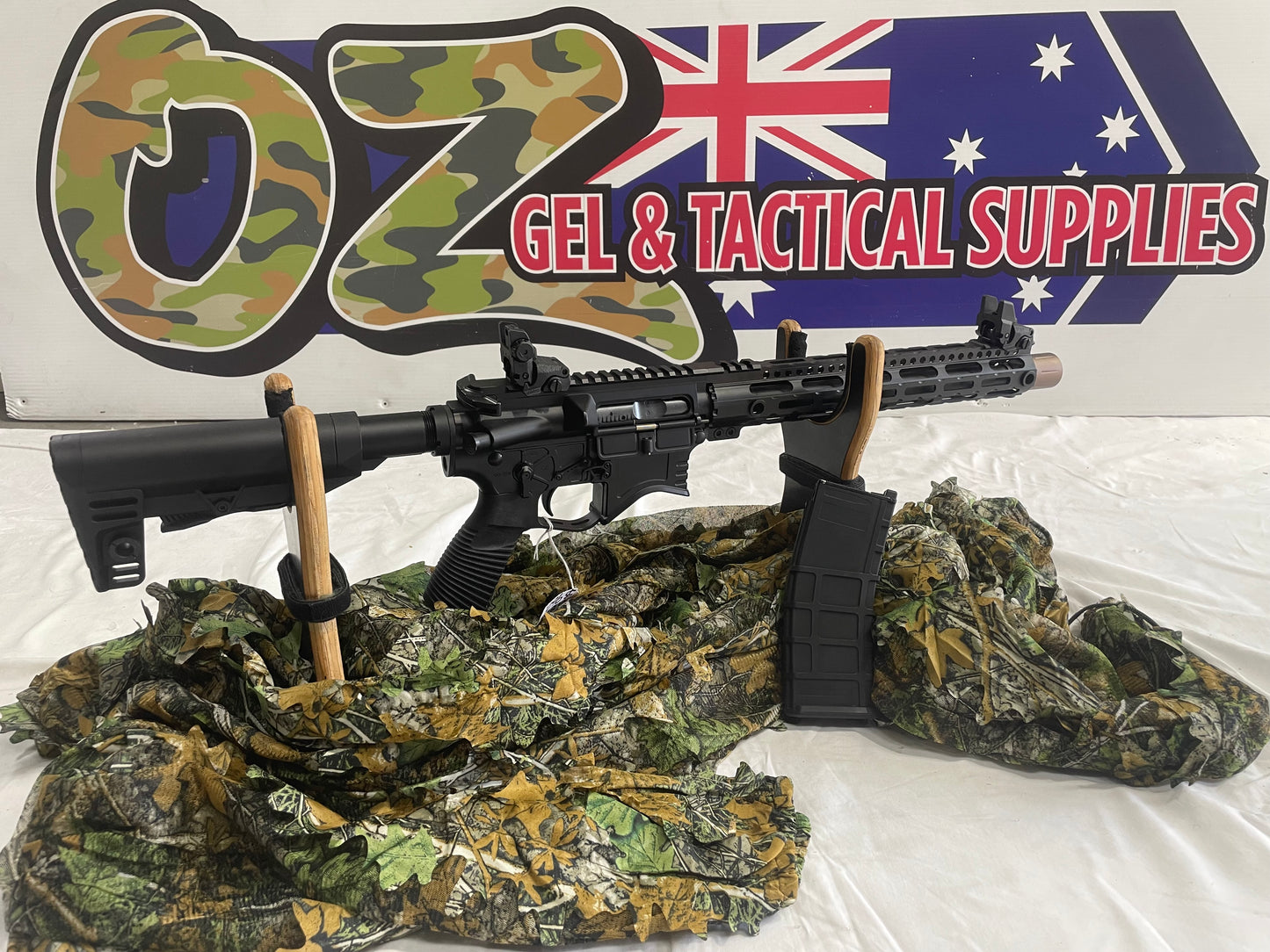 Golden Eagle MC6598M M4 13″ M-LOK Cobra Full Metal Green Gas Powered Gas Blowback Rifle