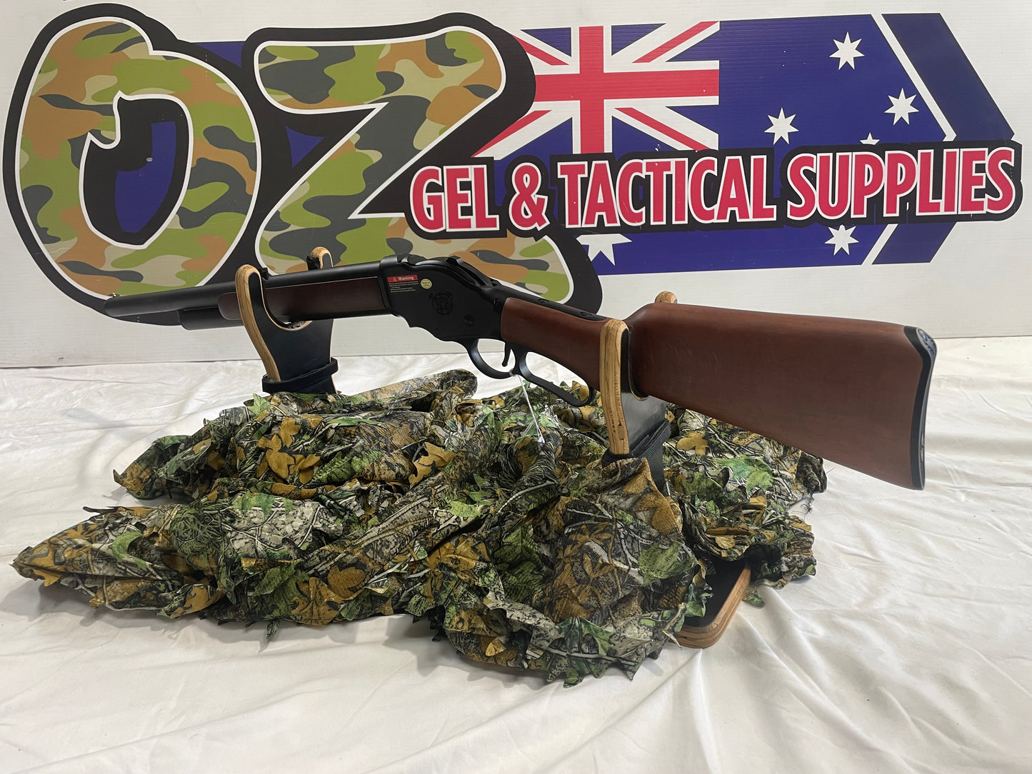 Golden Eagle 1887 Long Lever Action Shell-Ejecting Shotgun – Timber & Metal Construction – Green Gas Powered