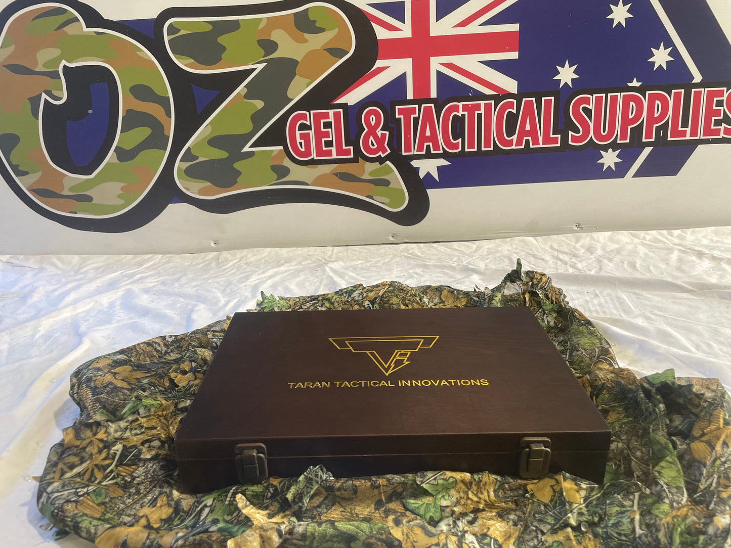 Double Bell Glock 34 TTI Style John Wick Pistol β Silver Slide GBB Gel Blaster with Premium Wood Case