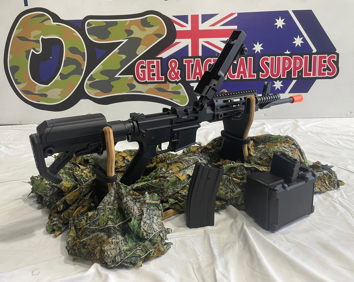 Golden Eagle 6669 Fightlite MCR Machine Gun AEG – Full Metal | Belt-Fed Style