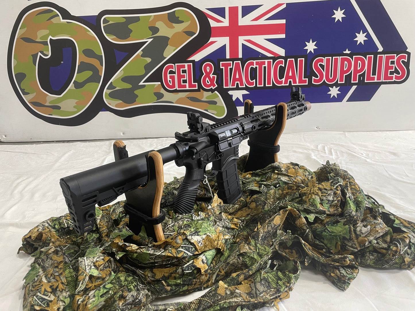 Golden Eagle MC6598M M4 13″ M-LOK Cobra Full Metal Green Gas Powered Gas Blowback Rifle