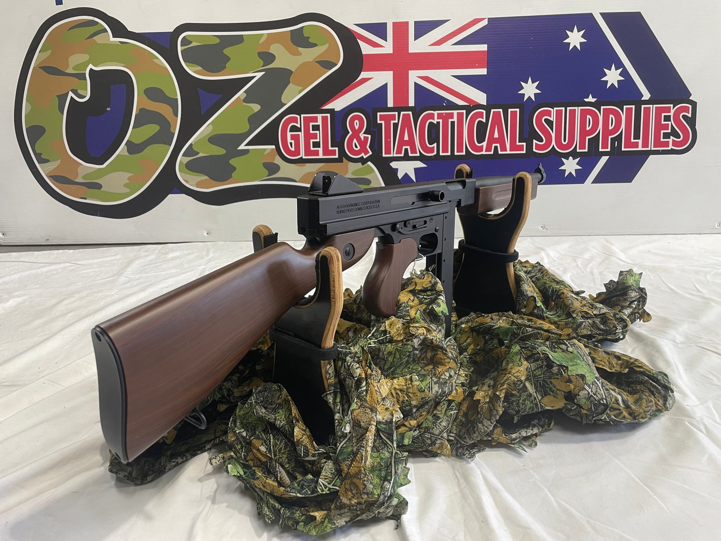 Hanke M1A1 Thompson Submachine Gun Gel Blaster – AEG Powered