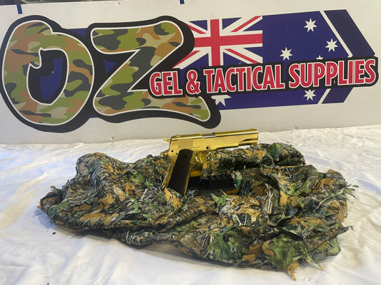 Golden Eagle 3305GD GM1911 – Green Gas Powered Gas Blowback, Golden Chrome Finish with Markings