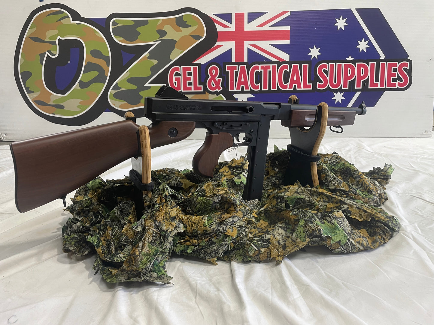 Hanke M1A1 Thompson Submachine Gun Gel Blaster – AEG Powered