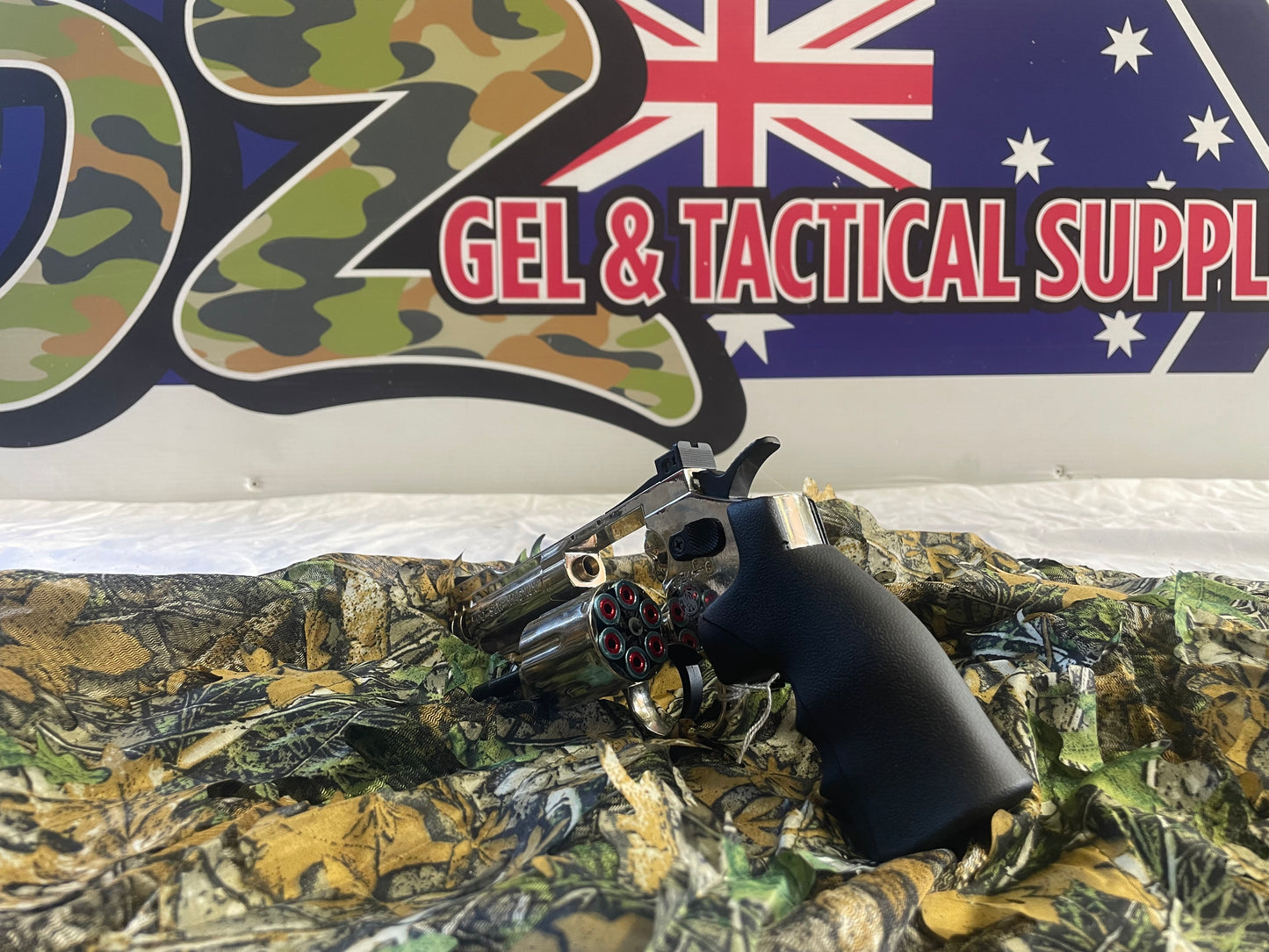 Full Metal S&W 500 Chrome CO₂ Revolver – High-Powered with Realistic Shell Loading