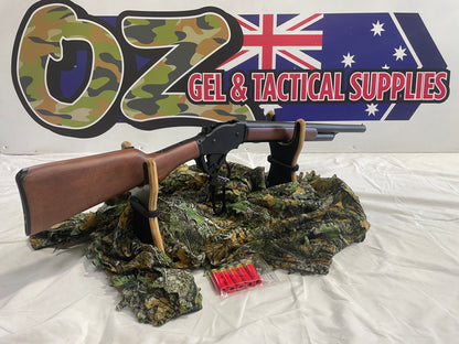 Golden Eagle 1887 Long Lever Action Shell-Ejecting Shotgun – Timber & Metal Construction – Green Gas Powered
