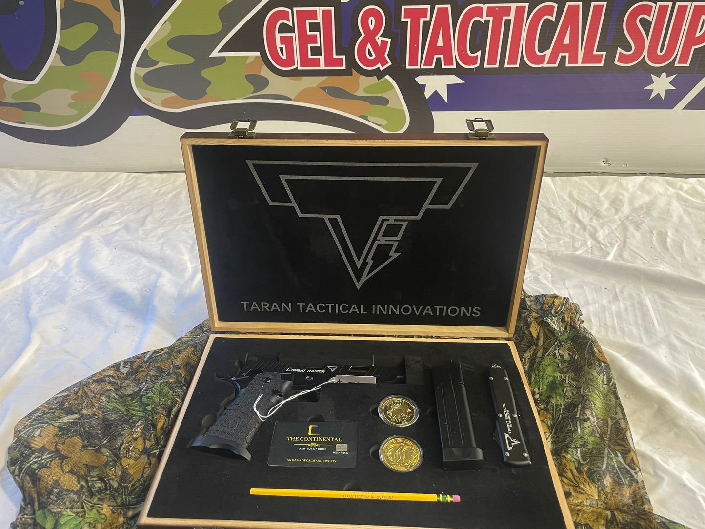 Double Bell Wick Golden Eagle "Luxury Edition 3398" TTI Hi-Capa Box Set – Premium Gel Blaster Collectors’ Edition