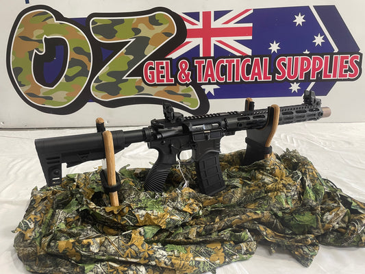 Golden Eagle MC6598M M4 13″ M-LOK Cobra Full Metal Green Gas Powered Gas Blowback Rifle
